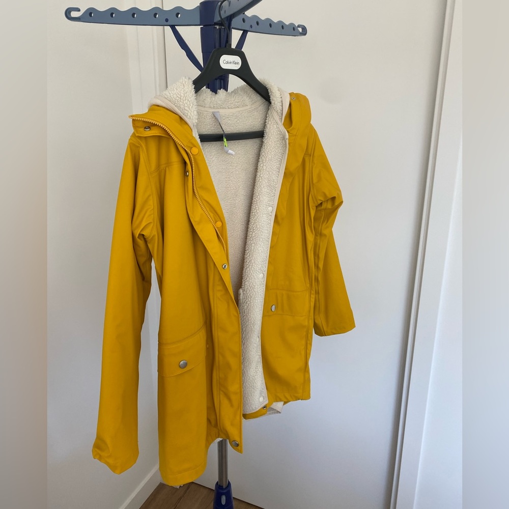 Yellow Insulated Raincoat